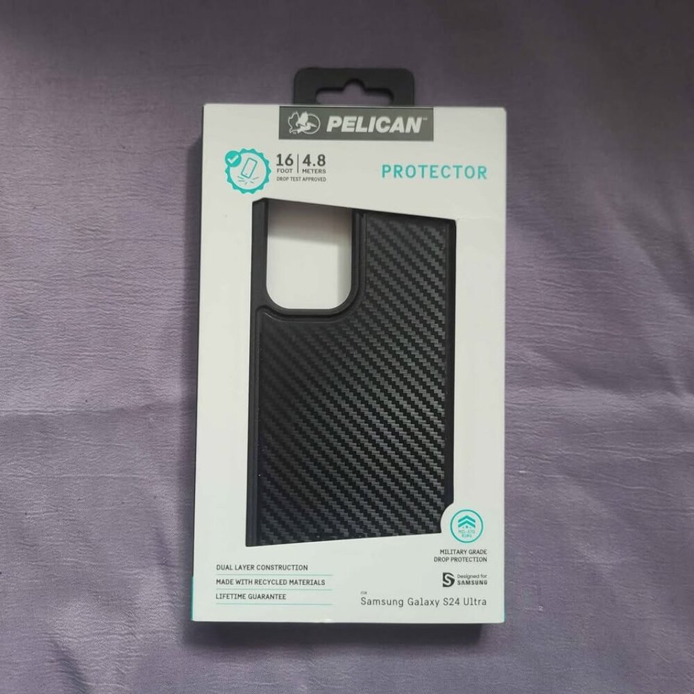 Pelican Protector - Samsung Galaxy S24 Ultra Case [6.8"] Carbon